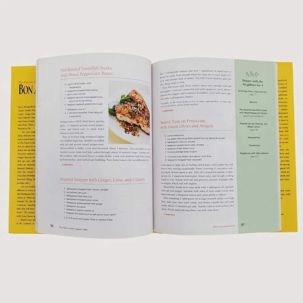 The Flavors of Bon Appetit 2006 Hardcover Cookbook 200 Recipes Conde Nast Books